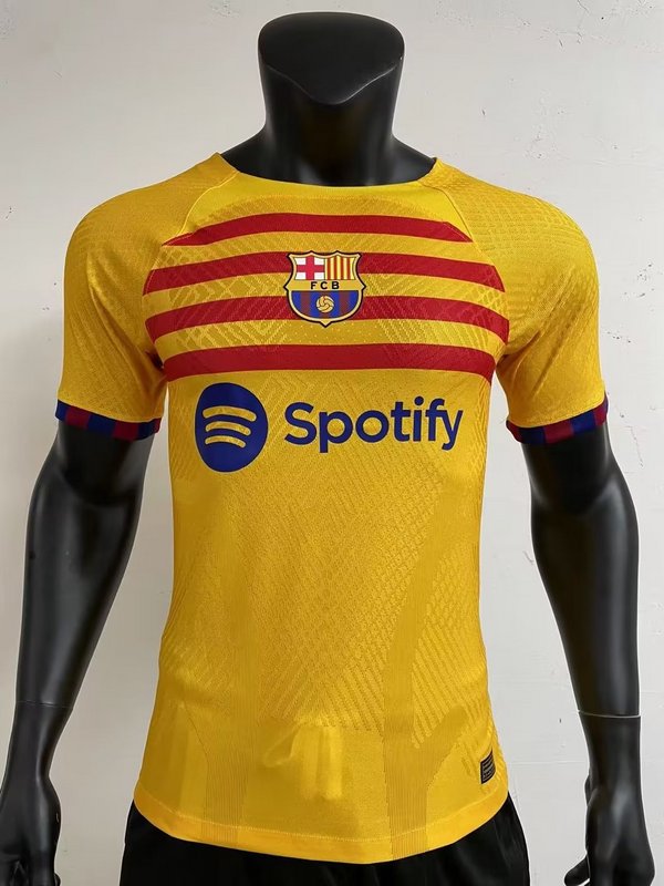 AAA Quality Barcelona 23/24 Fourth Yellow Soccer Jersey(Player)